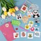 28 Pieces Valentines Day Cards for Kids - Diamond Painting Kits+ 28pcs Valentines Cards, Kids Valentines Day Cards with 7 Different Gem Stickers for School Classroom Valentine's Gifts Exchange Decorations